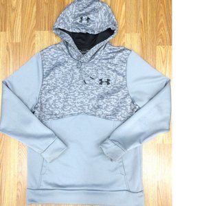 UNDER ARMOUR COLDGEAR LOOSE FIT HOODIE SWEATSHIRT POLYESTER GRAY SMALL, S